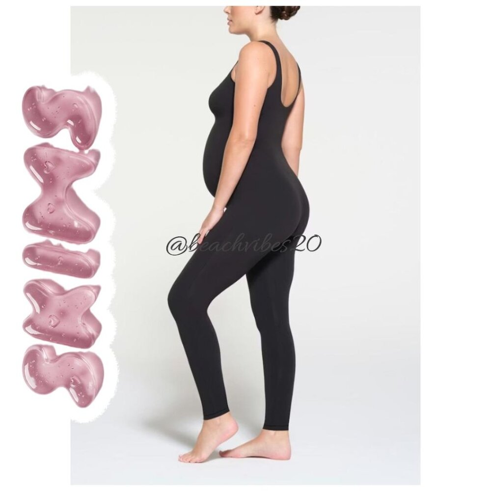 SKIMS Fits Everybody Maternity Catsuit Onyx Medium NWT - Picture 2 of 5